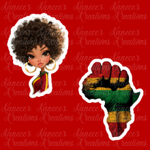 Load image into Gallery viewer, Juneteenth Digital Stickers | Limited Commercial License