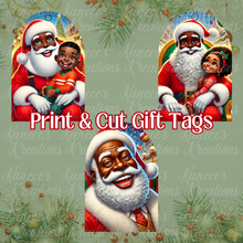 Load image into Gallery viewer, Santa Gift Tag Templates & Clipart