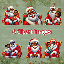 Load image into Gallery viewer, Santa Gift Tag Templates & Clipart