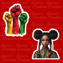 Load image into Gallery viewer, Juneteenth Digital Stickers | Limited Commercial License