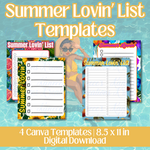 Load image into Gallery viewer, Summer Lovin' List Template