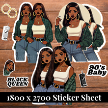 Load image into Gallery viewer, 90’s Baby Digital Stickers | SS195 | Limited Commercial License