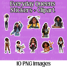 Load image into Gallery viewer, Everyday Queens Digital Stickers | Limited Commercial License