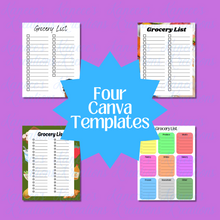 Load image into Gallery viewer, Grocery List Template