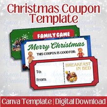 Load image into Gallery viewer, Christmas Coupon Template