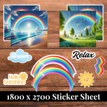 Load image into Gallery viewer, Rainbow Digital Stickers | SS191 | Limited Commercial License