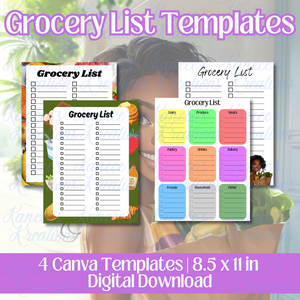 Grocery List Template