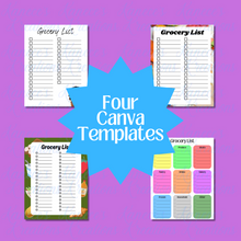 Load image into Gallery viewer, Grocery List Template
