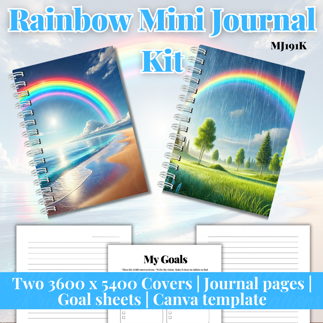 Rainbow Mini Journal Kit  | Done For You Self-Publishing | MJ191K