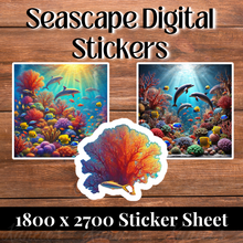 Load image into Gallery viewer, Seascape Digital Stickers | SS190 | Limited Commercial License
