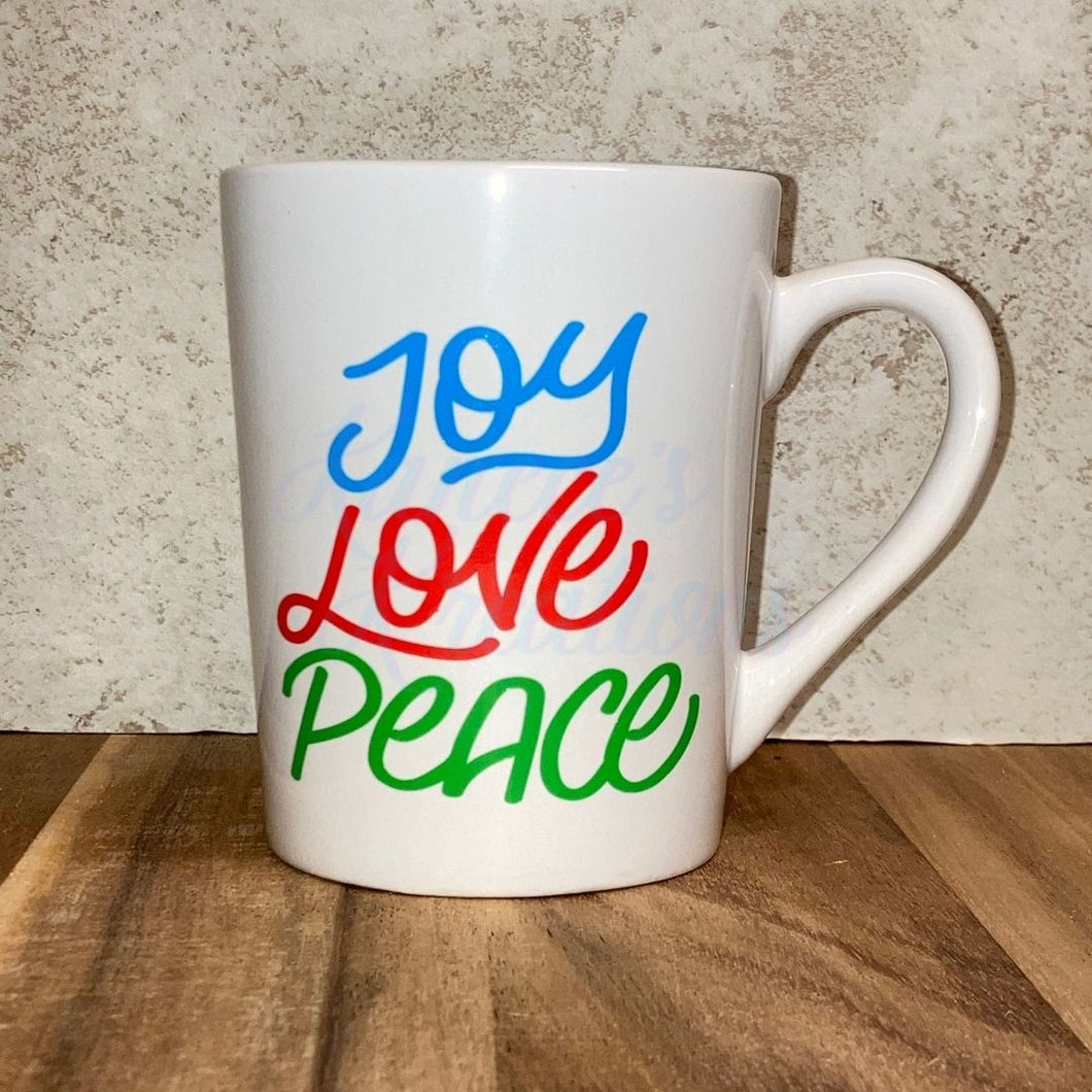 Joy Love Peace Mug