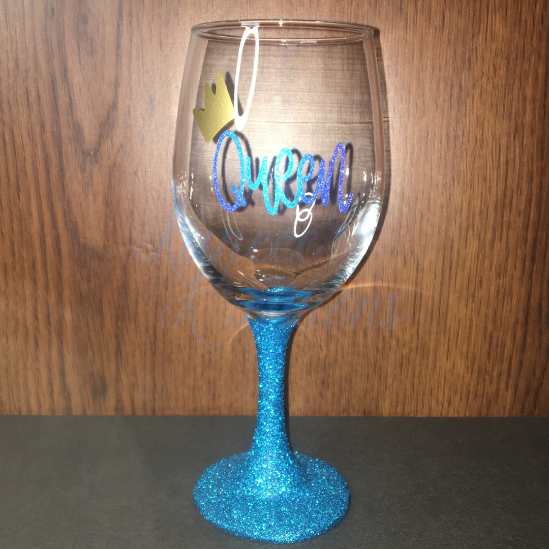 glitter wine glasses Glitter Classic Wine Glass – Kanece's Kreations